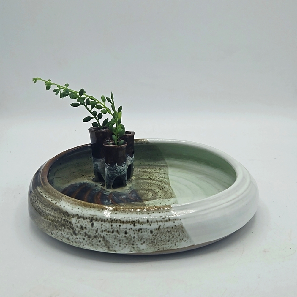 Vintage Ikebana Pottery Vase